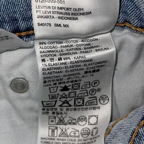 Levi's 505 Mens Classic Straight Leg Jeans Blue Denim Medium Wash Size W38 L34 - Picture 9 of 9